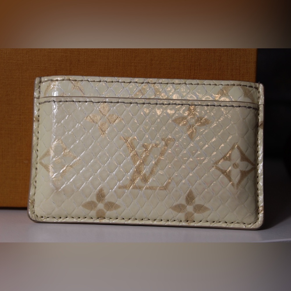RARE Louis Vuitton Python Snakeskin Cardholder - Picture 9 of 9